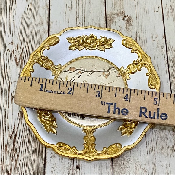 Vintage Chokin Art Japan 5” Musical Plate plays Memory - Picture 5 of 14